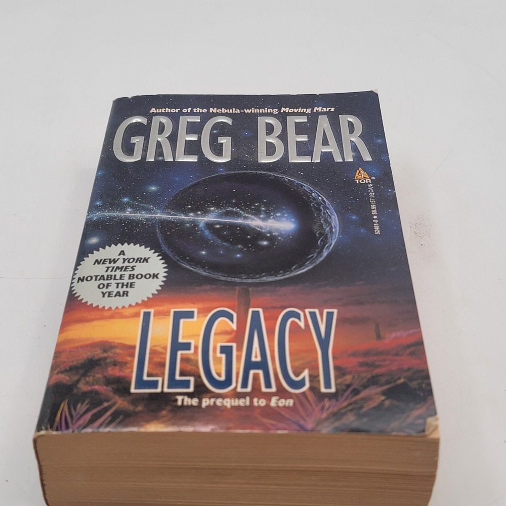 Greg Bear Legacy Mass Market Paperback 1996 Prequel to Eon‎ Good